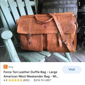 Leather Duffle Bag